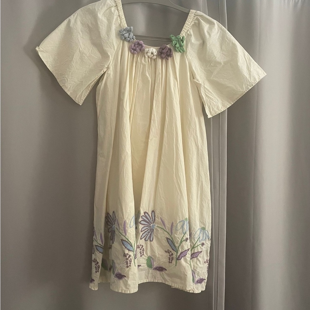 Zara Cream Puff Sleeve Sundress